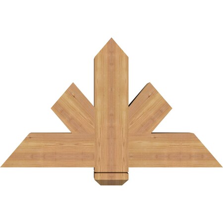 Ekena Millwork Kennewick Timber Gable Bracket, Western Red Cedar, 36"W x 21"H x 5 1/2"D x 5 1/2"F, 14/12 Pitch GBW036X21X0606KEN00SWR